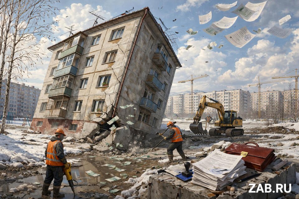 Аварийный дом в Чите снесут за 47 миллионов