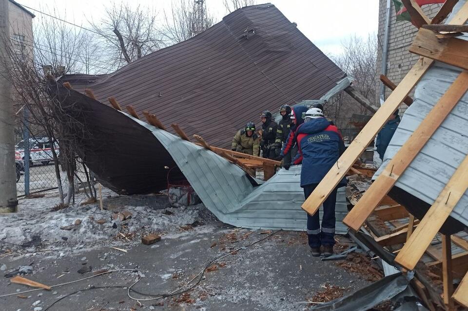 Крышу сорвало с детского сада №9 в Чите