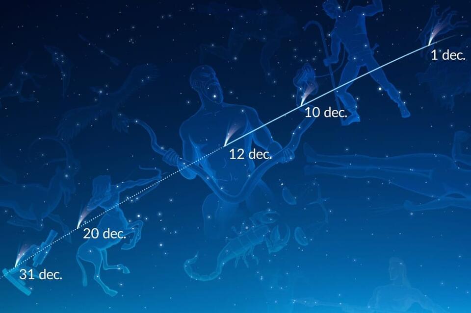 Забайкальцы в середине декабря смогут увидеть самую яркую комету года Леонардо