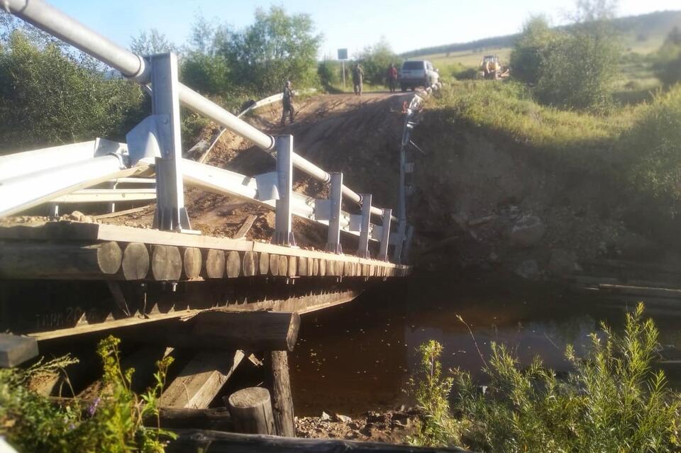 В селе Ильинка начали восстановление переправы