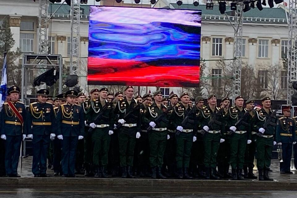 В Чите начался военный парад, посвященный Дню Победы