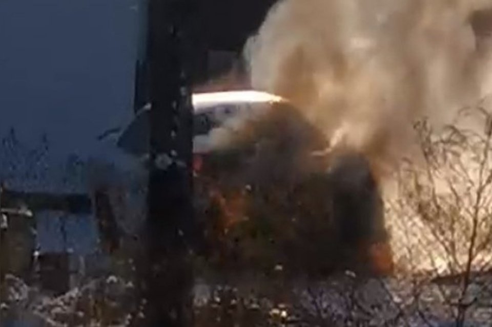 Мотор загорелся у иномарки в районе Забайкалья