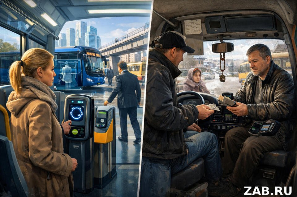 Москва платит лицом, Чита до сих пор переводит водителю на карту