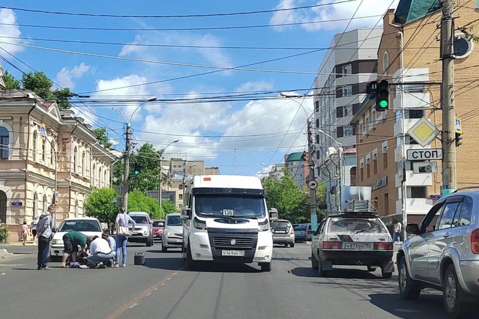 Пенсионерку сбили в центре Читы