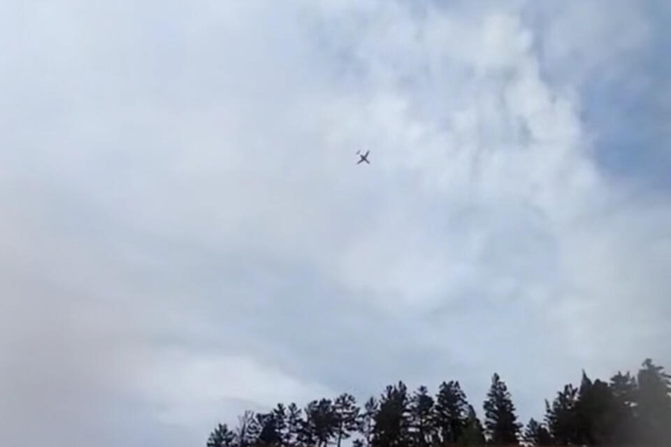 Авиация была замечена на пожаре около СНТ «Дворцы»