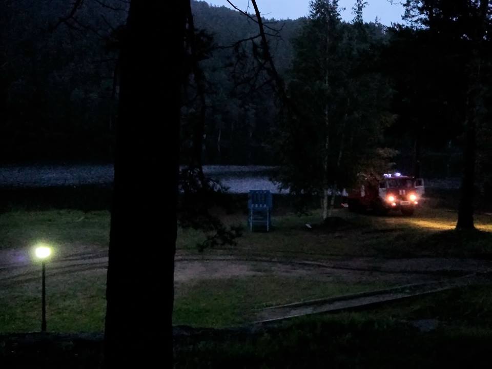 Пациентов санатория на Молоковке под Читой ранним утром эвакуировали из-за пожара