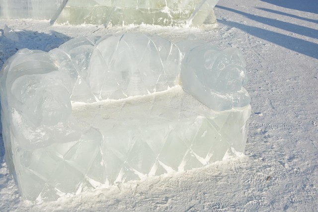 Вандалы сломали фигурки собак в Ледовом городке в Краснокаменске