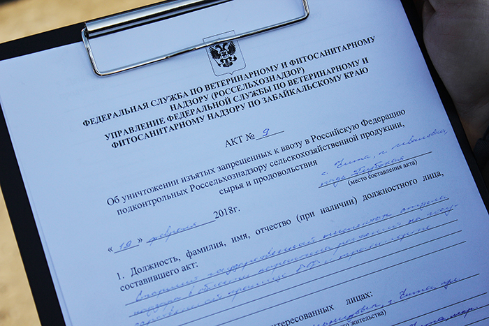 Более 28 тонн «санкционки» уничтожили в Забайкалье за 3,5 года