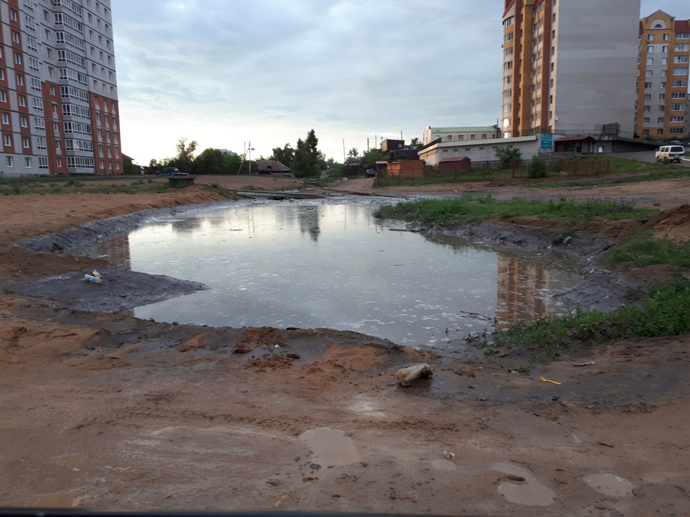 Ливни подтопляют частные дома в центре Читы
