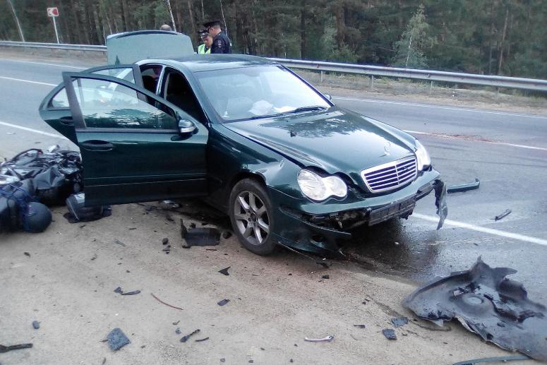 Мотоциклист погиб в ДТП с Mercedes в Забайкалье