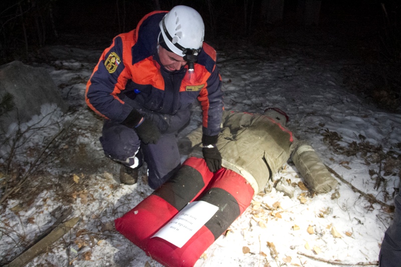 В сети появилось видео с ночных учений Забайкалпожспаса