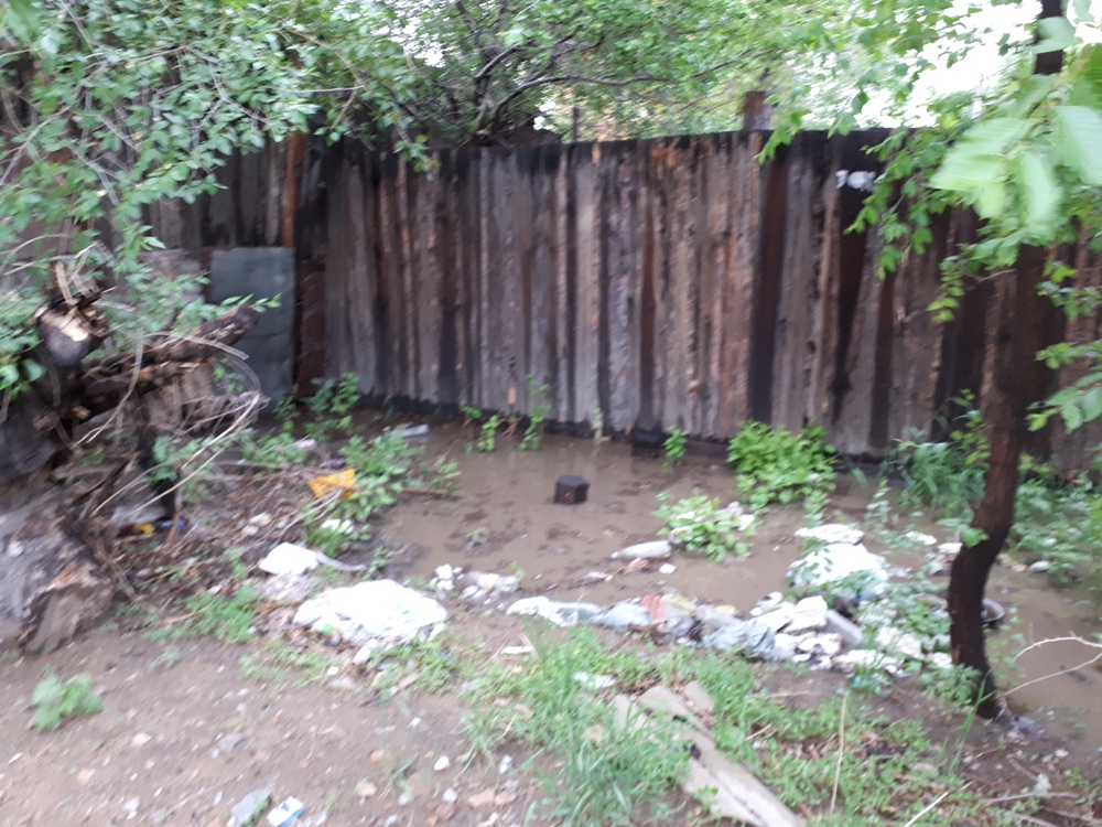 Ливни подтопляют частные дома в центре Читы