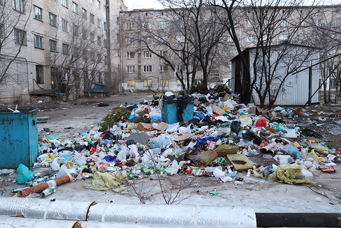 Жители посёлка в Чите пожаловались на большую мусорку рядом с детсадом