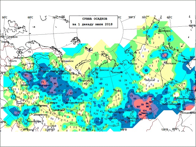 Забайкалье стало самым дождливым регионом России в июле