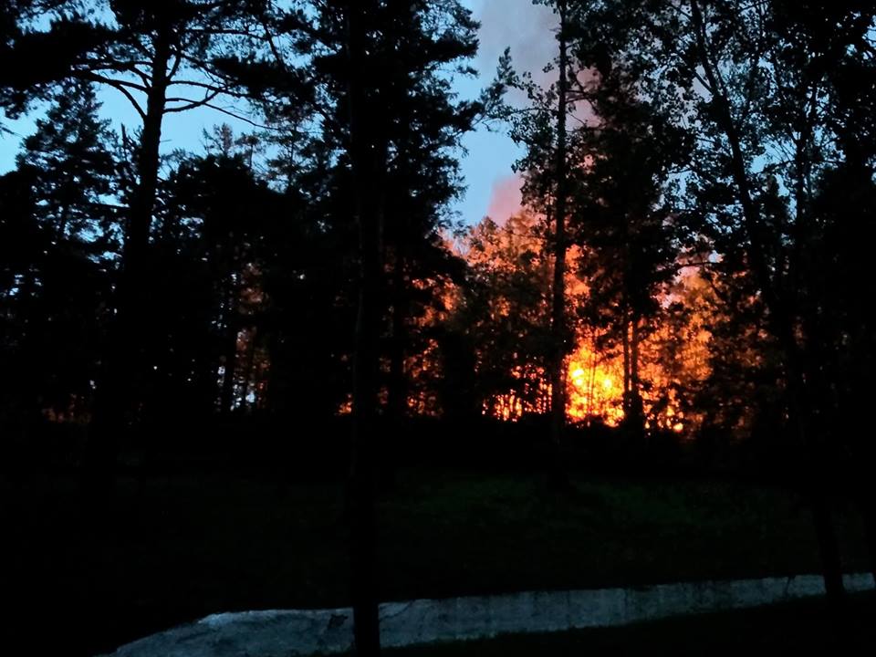 Пациентов санатория на Молоковке под Читой ранним утром эвакуировали из-за пожара