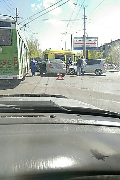 Два человека пострадали в ДТП в центре Читы