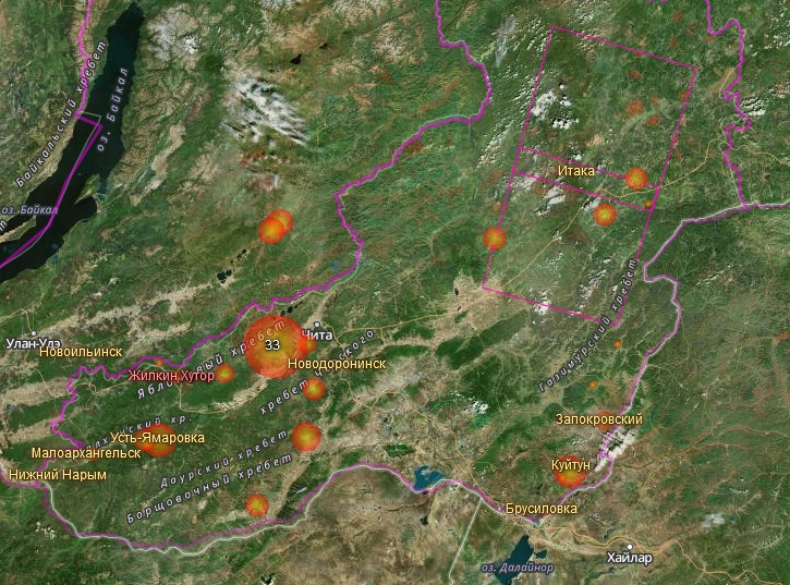 В Забайкалье действует 15 лесных пожаров