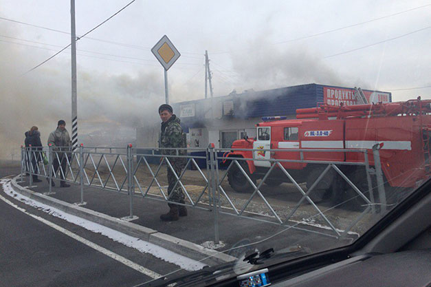 Пожарные потушили возгорание в продуктовом магазине в Читинском районе