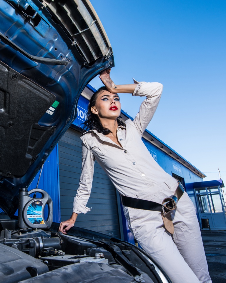 Второй локацией для съёмок в шоу «Бьюти команда» стал автосервис