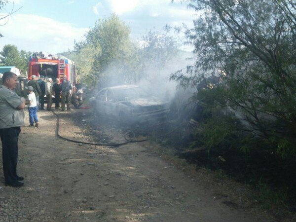 В Антипихе сгорела машина