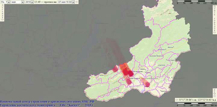 Карта пожаров забайкальского края