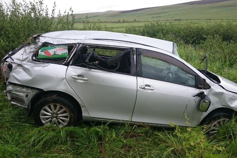 Четыре пассажира пострадали в слетевшей с дороги Тоyота в Забайкалье