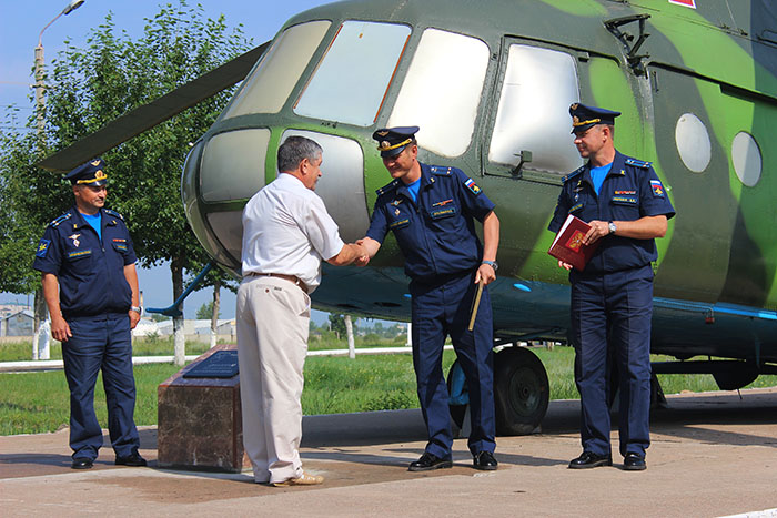 Вертолетный полк ВВО, дислоцированный в Забайкалье, отметил 50- летний юбилей
