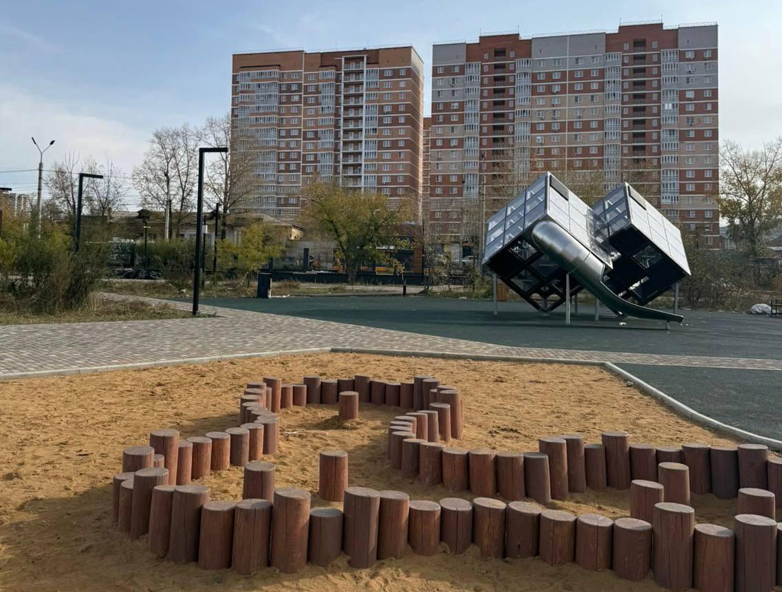 В Чите завершается благоустройство парка МЖК