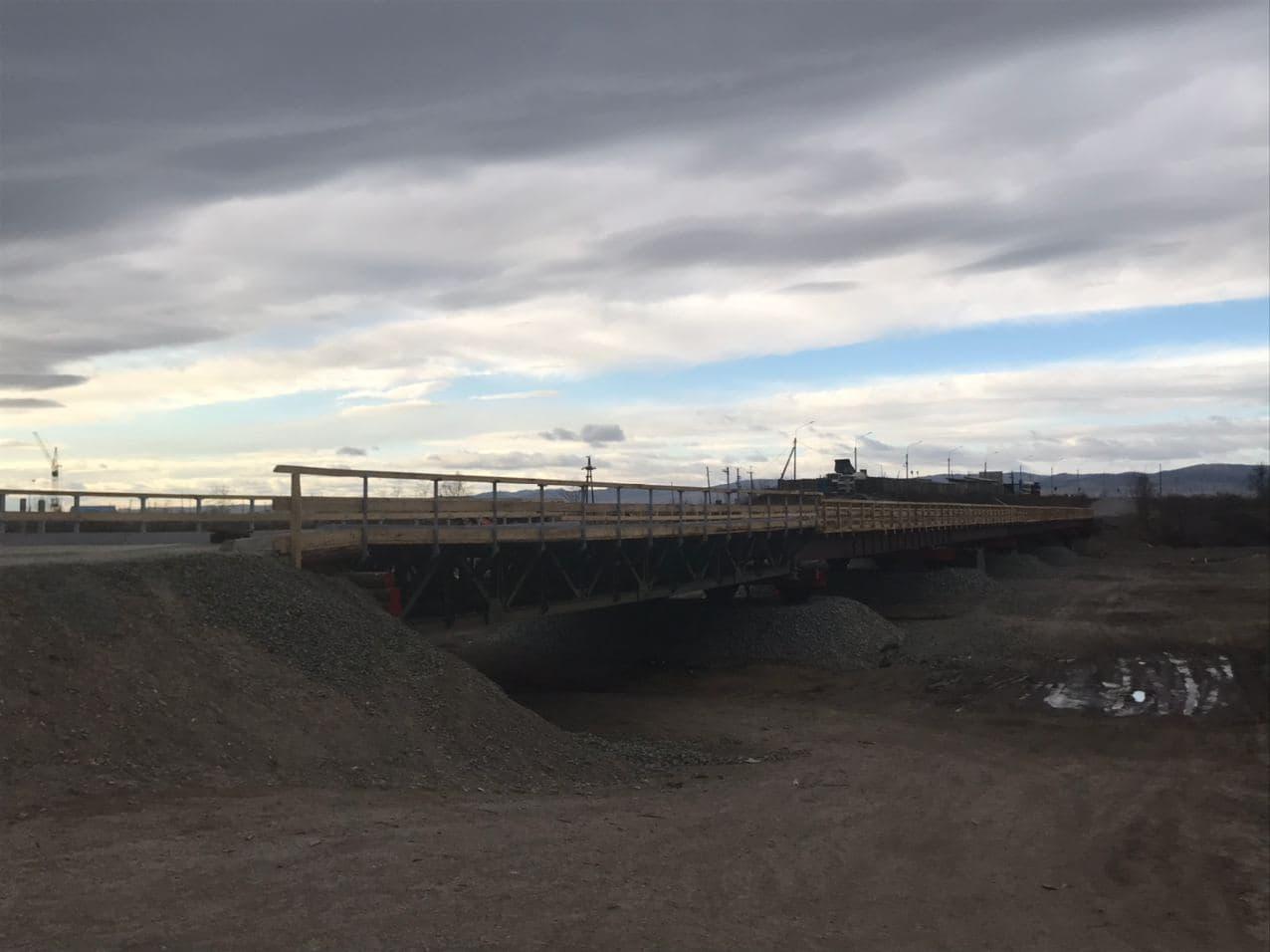 Временный Каштакский мост снова не открыли в срок из-за вопросов по безопасности проезда