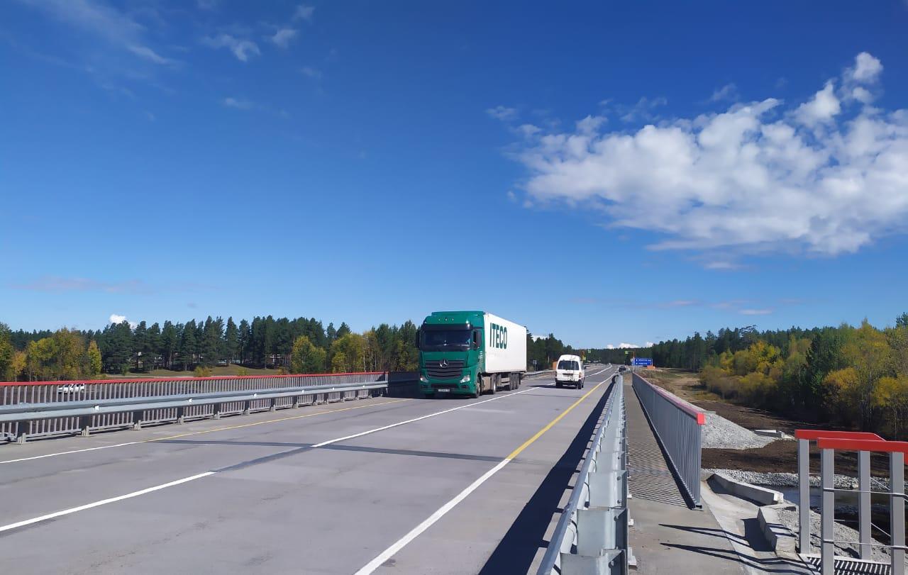 Мост через реку Улястуй  на федеральной автотрассе отремонтирован раньше срока