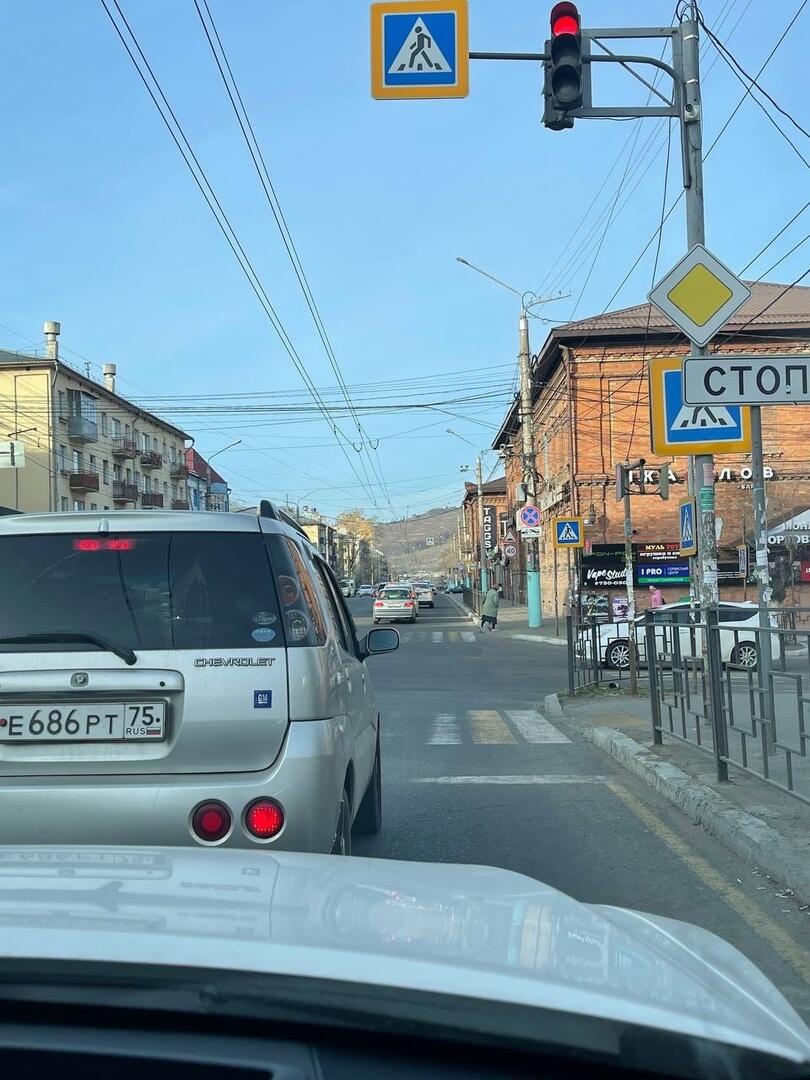 Центр столицы Забайкалья сковала пробка