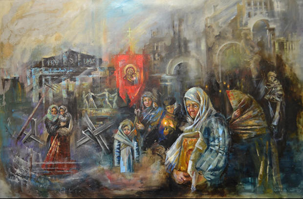 Михайлов передал картины забайкальских художников Волгоградскому музею-панораме