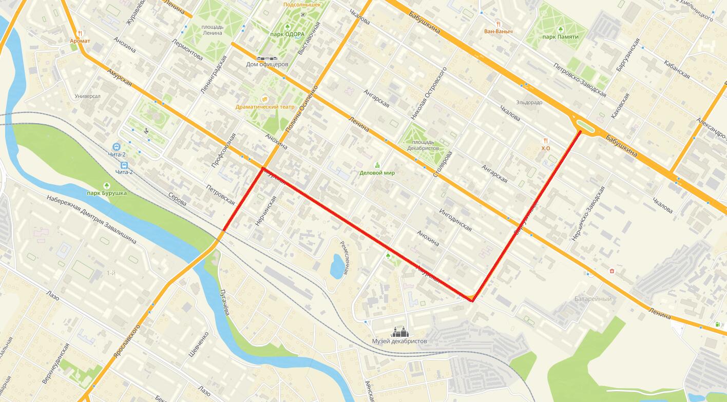 Маршрутки и троллейбусы поменяют маршрут 5 августа в Чите