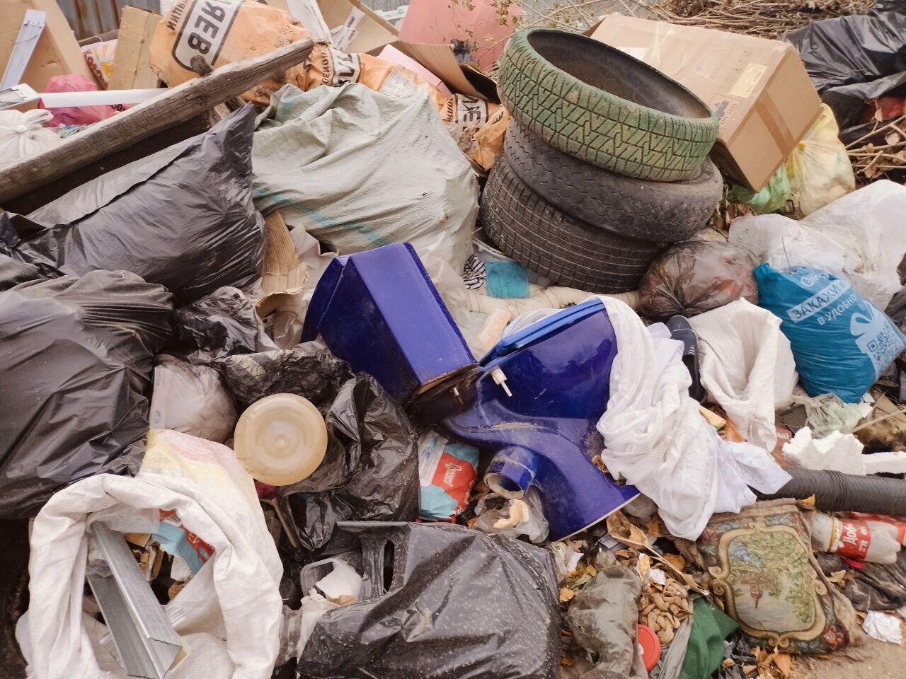 Огромная свалка мусора обнаружена во дворе дома в Чите