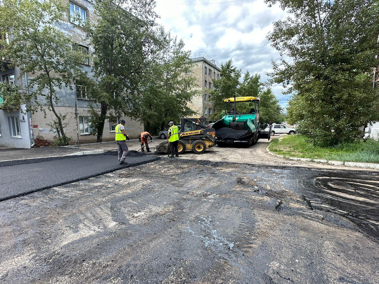 Ремонт улицы в центре Читы почти завершён