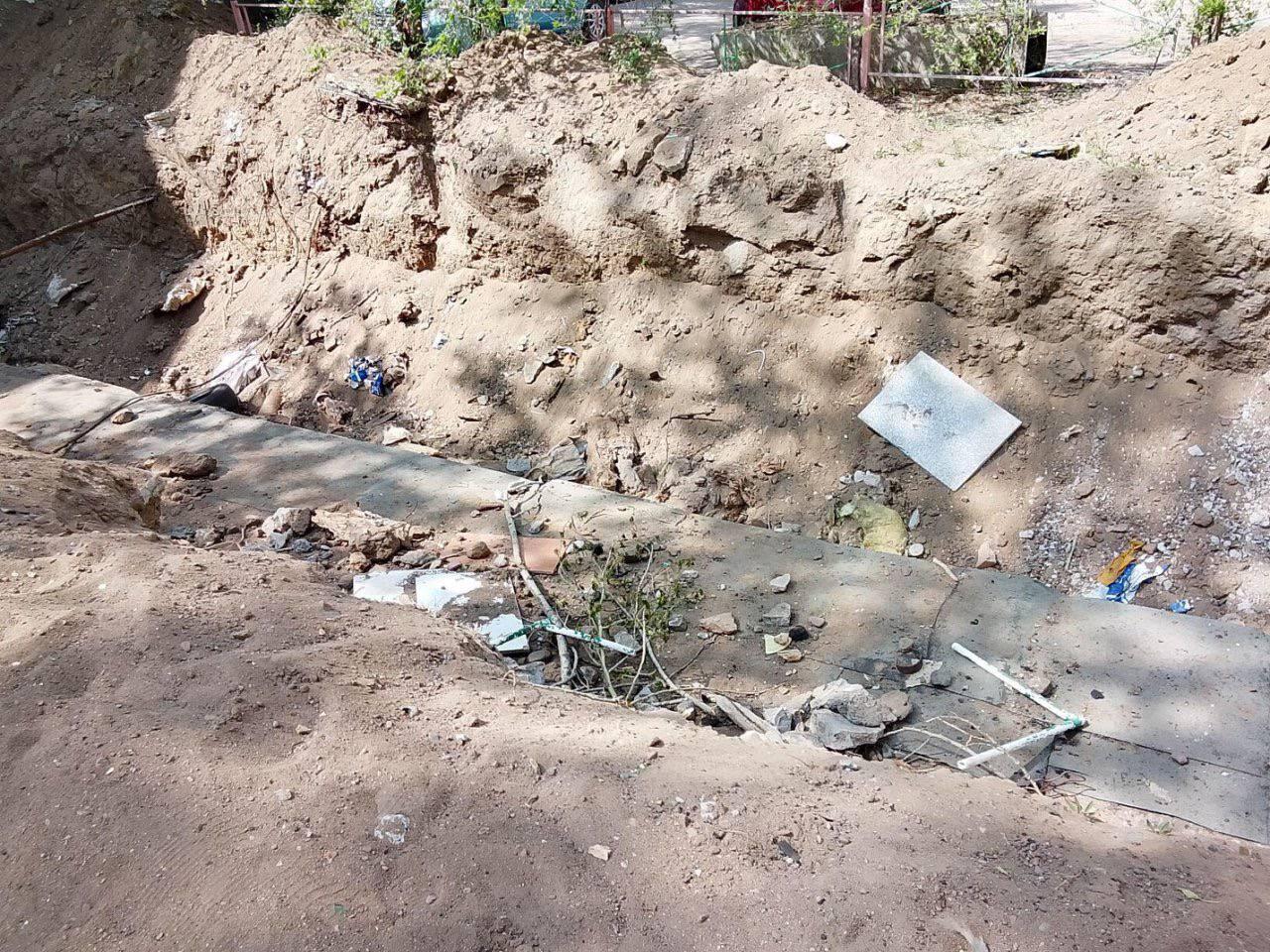 В Чите после работ ТГК-14 дети остались без песочницы