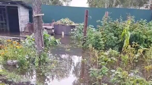 Участки в ДНТ «Строитель-2» затопило водой