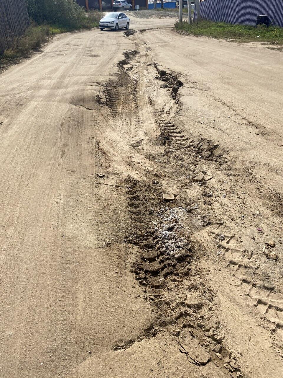 Жители села Засопка бьют тревогу из-за размытых дорог