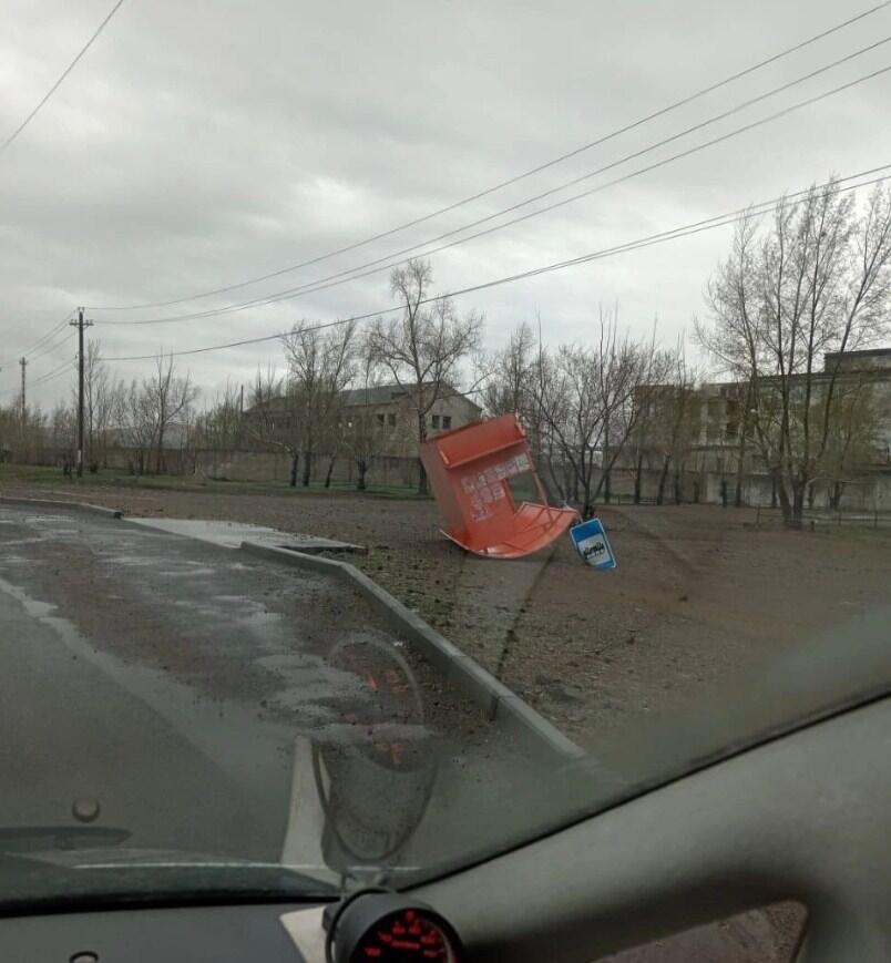 Ветер наносит разрушения в Борзинском районе