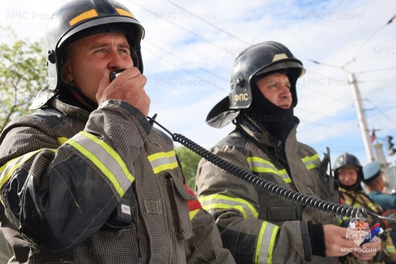Пожарно-тактические учения прошли в администрации Читы