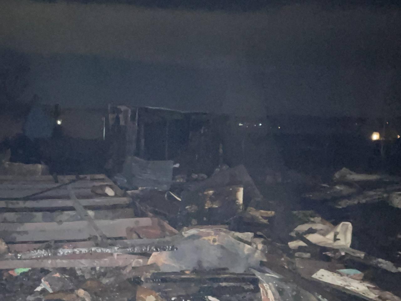 Крупный пожар произошел в пригороде Читы - сгорел жилой дом
