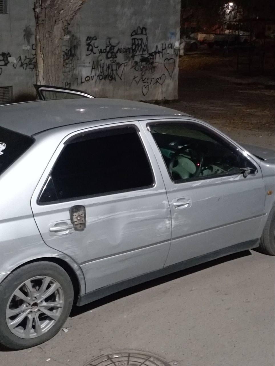 В Чите маршрутка повредила припаркованные машины